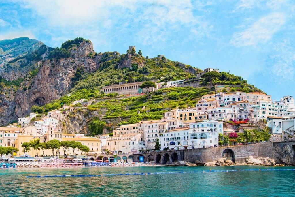 Tenuta Croce Appartamento Karol-Piscina-Vista Mare ساليرنو المظهر الخارجي الصورة