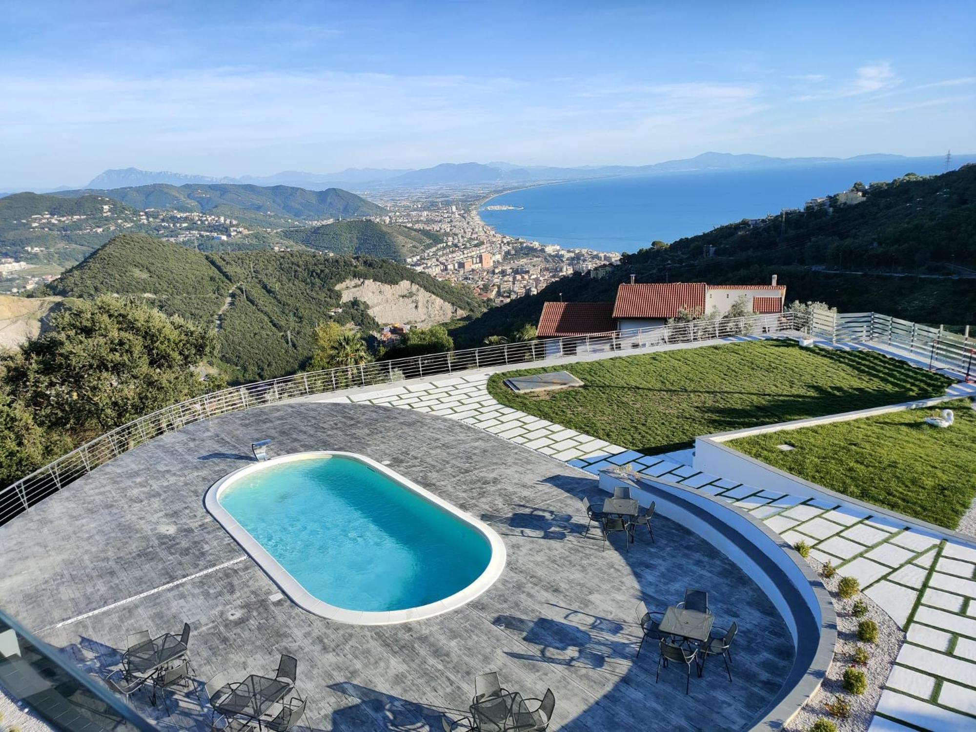 Tenuta Croce Appartamento Karol-Piscina-Vista Mare ساليرنو المظهر الخارجي الصورة